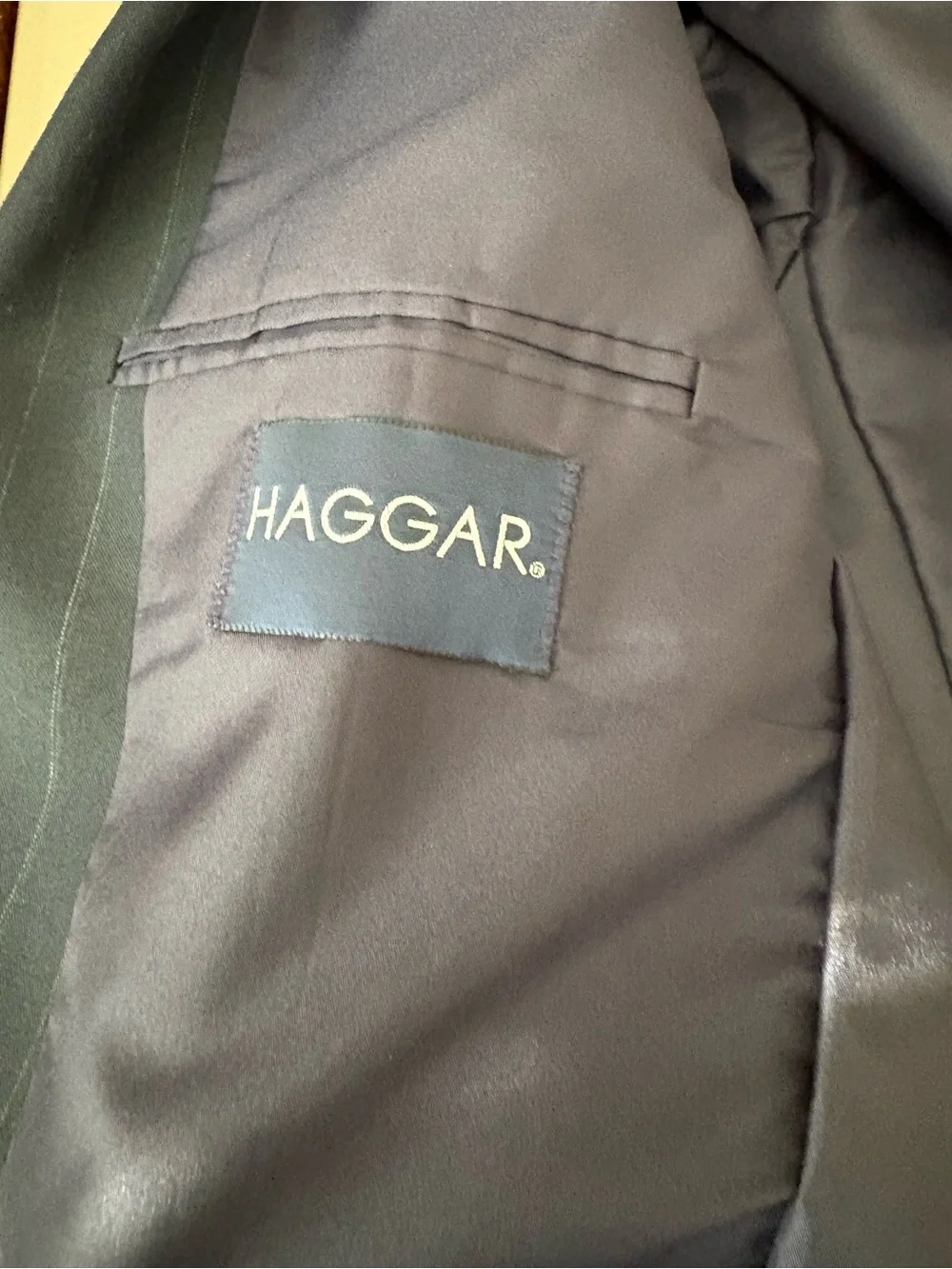 Haggar tailored navy